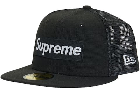 Supreme Box Logo Mesh Back New Era Black – fitted.cny